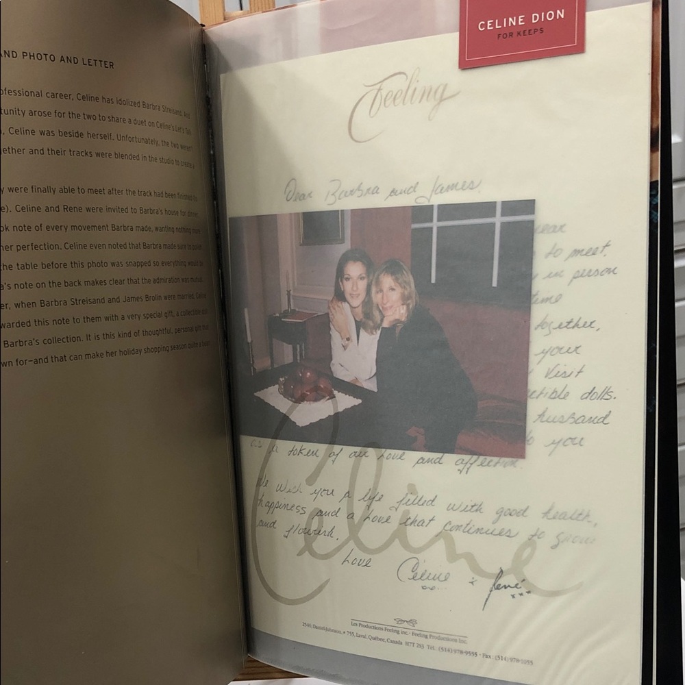 Celine Dion For Keeps By Jenna Glatzer Collector’s Edition Hardcover Book 2005 - Picture 8 of 15